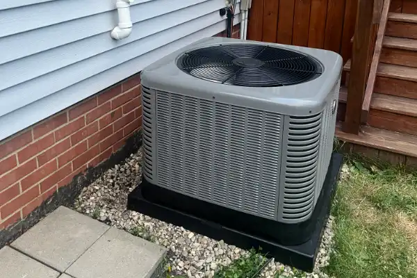 Heat Pump Installed At A Customers Home