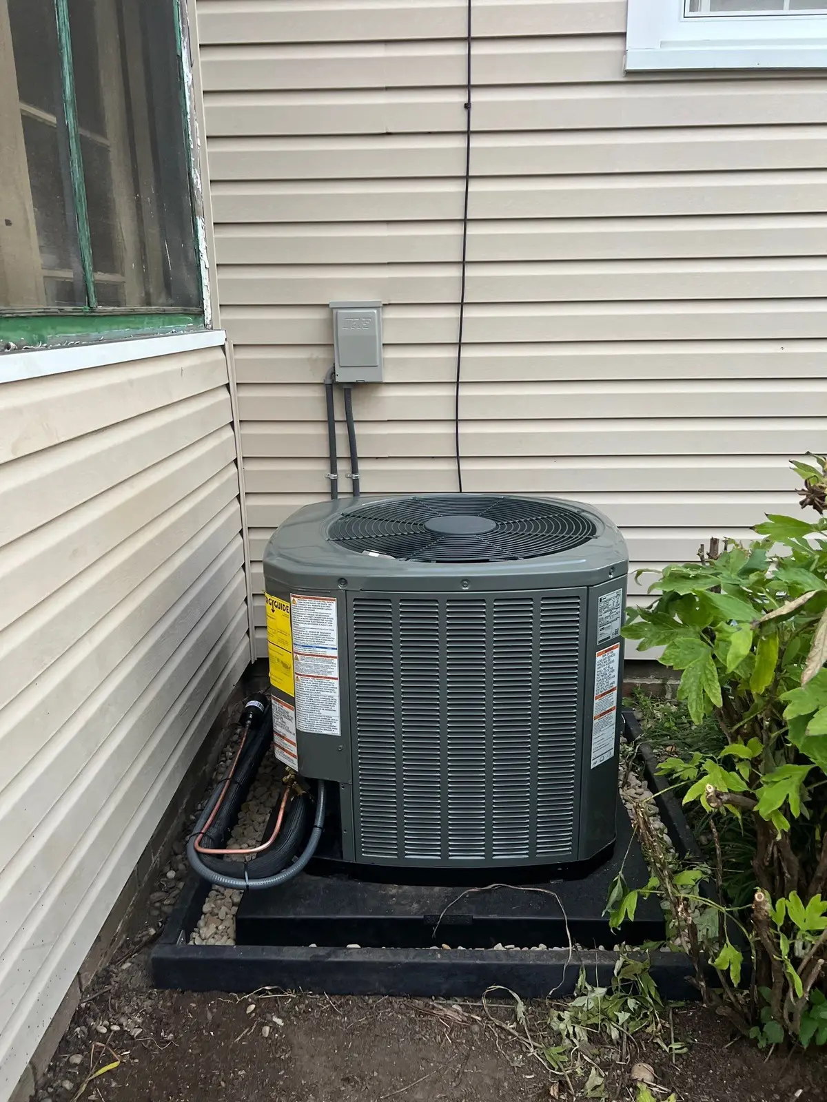 Central air conditioning system components