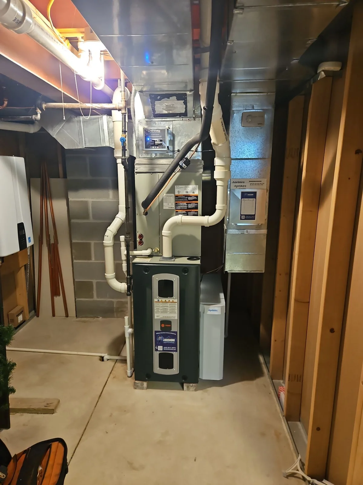 Furnace thermostat wiring connection